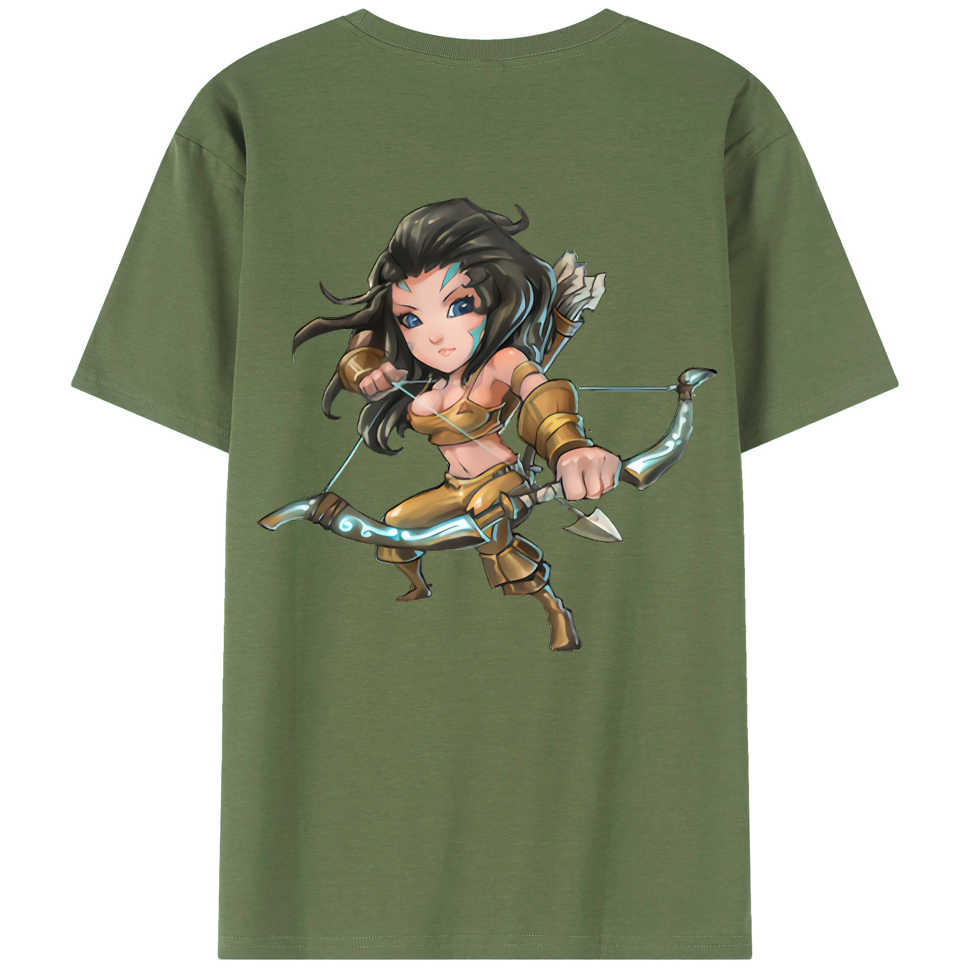 （画像用） リーグ・オブ・レジェンド League of Legends LOL 綿100％ メンズ半袖Tシャツ（バックプリント） 通気性